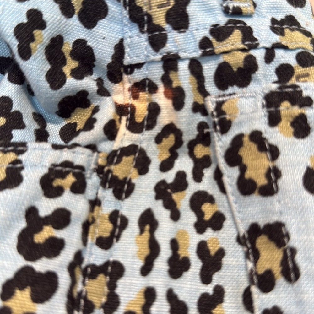 Fendi Vintage Leopard Print Pants Blue/Black/Gold Women’s - Picture 10 of 15